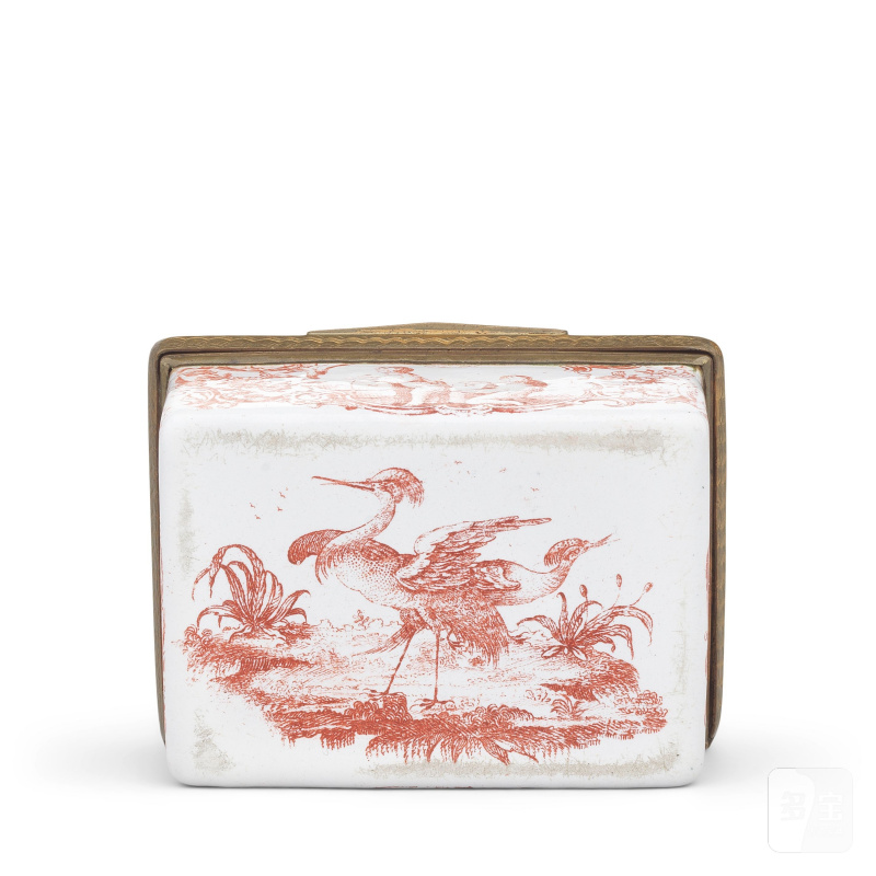 A fine Birmingham enamel snuff box, circa 1755-58 - 图6